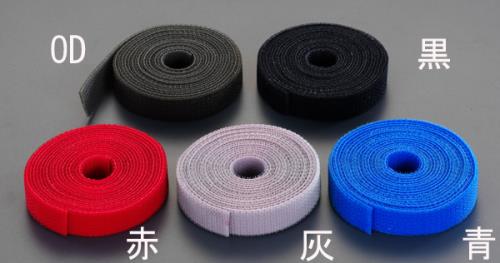 エスコ 16mmx2.0m マジックバンド･両面(灰) EA944M-5 ESCO