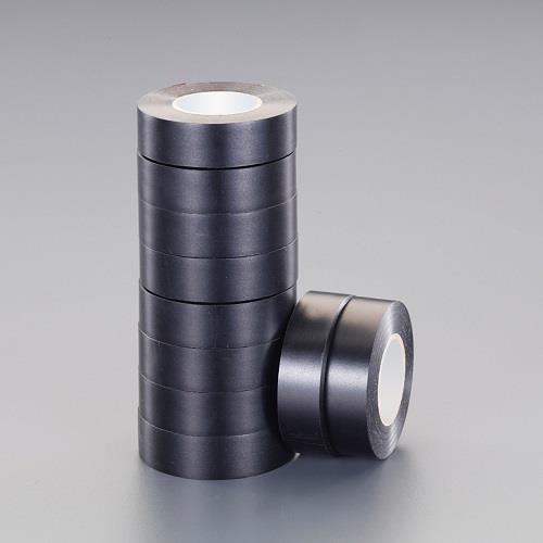 エスコ 19mmx20m ビニール粘着テープ(ハーネス用)(黒/10巻) EA944N-20 ESCO