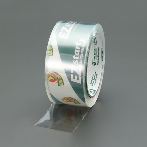 エスコ 48mmx 50m 梱包用透明テープ(静音/4巻)[DUCK] EA944RS-120 ESCO