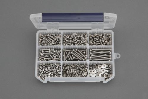 エスコ M5 鍋頭小ネジ･ナット･ワッシャーセット(ステンレス) EA949AD-102 ESCO