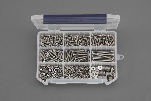 エスコ M6 鍋頭小ネジ･ナット･ワッシャーセット(ステンレス) EA949AD-103 ESCO