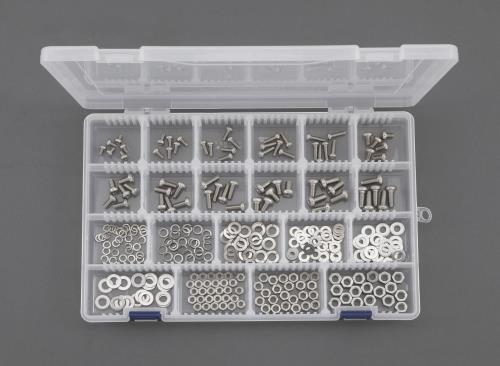 エスコ M4･M5･M6 鍋頭小ネジ･ナット･ワッシャーセット(ステンレス) EA949AD-31 ESCO