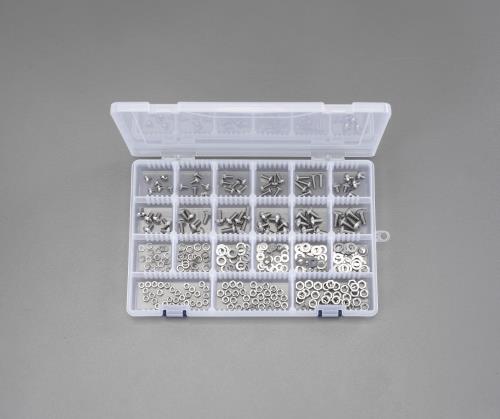 エスコ M4･M5･M6 トラス小ネジ･ナット･ワッシャーセット(ステンレス製) EA949AD-51 ESCO