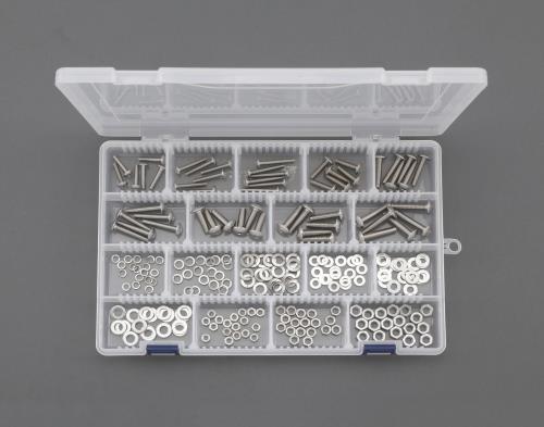 エスコ M4･M5･M6 トラス小ネジ･ナット･ワッシャーセット(ステンレス製) EA949AD-53 ESCO