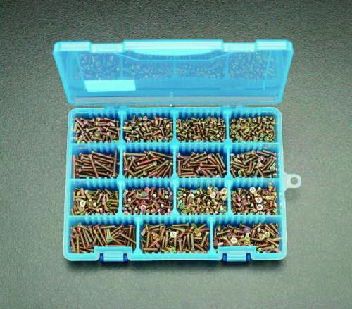 エスコ M3 鍋･皿頭小ネジセット(クロームメッキ) EA949AF-3 ESCO