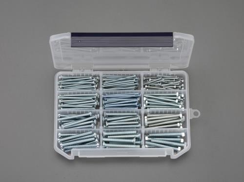 エスコ M3-M6 小ネジ･六角頭ボルトセット(ユニクロ) EA949AF-50 ESCO