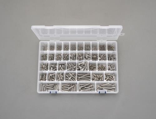 エスコ 2- 6mm 皿 頭 タッピングビスセット(ステンレス製) EA949AL-21 ESCO