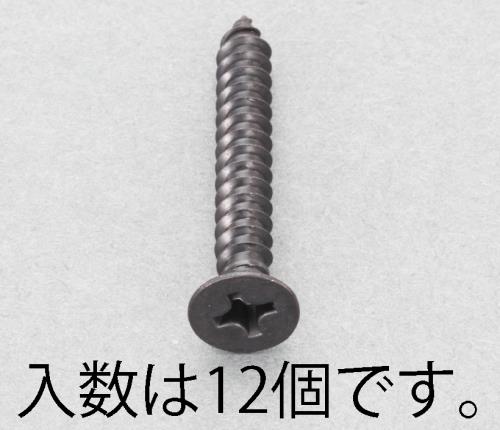 エスコ 5x45mm 皿頭タッピングビス(ステンレス/黒色/12本) EA949AS-545 ESCO