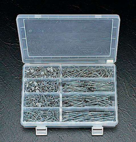 エスコ 3.5x22-3.8x65mm 軽天用ビスセット/ユニクロメッキ EA949EC ESCO