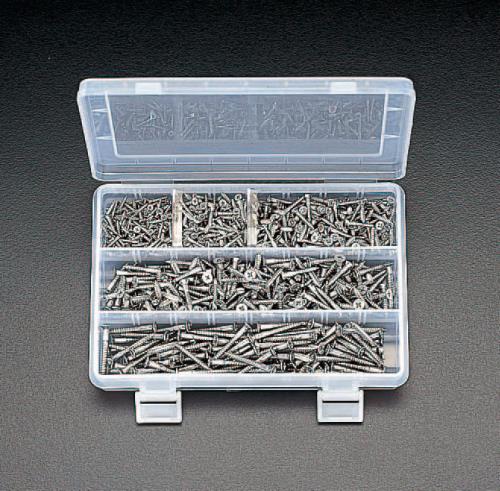 エスコ 2.4-4.1mm 皿頭木ネジセット(ステンレス製) EA949ED ESCO
