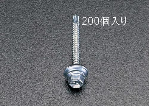 エスコ 6x45mm 六角頭ピアスビス(シール付/200本) EA949EF-64 ESCO
