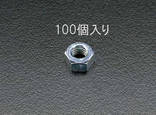 エスコ M4 六角ナット(ユニクロメッキ/100個) EA949GG-4 ESCO