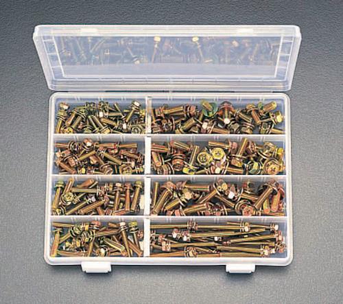 エスコ M6/M8 六角頭小ネジセット(クロメートメッキ) EA949GJ ESCO