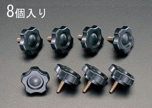 エスコ M6x30mm 菊形ノブボルト(8個) EA949GT-630 ESCO