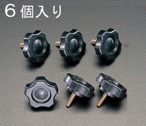 エスコ M8x45mm 菊形ノブボルト(6個) EA949GT-845 ESCO