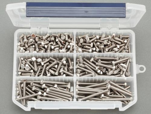 エスコ M5 六角ボルトセット(ステンレス製) EA949L-15 ESCO