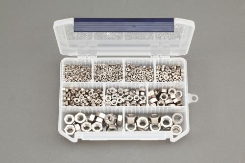 エスコ M2-M12 六角ナットセット(ステンレス製) EA949LS-13 ESCO