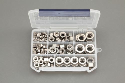 エスコ M6-M20 六角ナットセット(ステンレス製) EA949LS-18 ESCO
