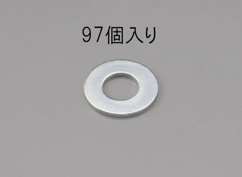 エスコ M 5 平ワッシャー(ユニクロメッキ/97枚) EA949LX-105 ESCO