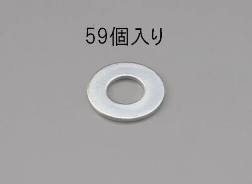 エスコ M10 平ワッシャー(ユニクロメッキ/59枚) EA949LX-110 ESCO