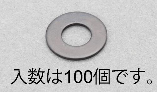 エスコ M3 平ワッシャー(ステンレス/黒色/JIS/100枚) EA949LX-1203 ESCO