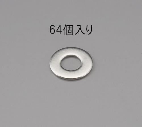 エスコ M 3 平ワッシャー(ステンレス製/64枚) EA949LX-203 ESCO