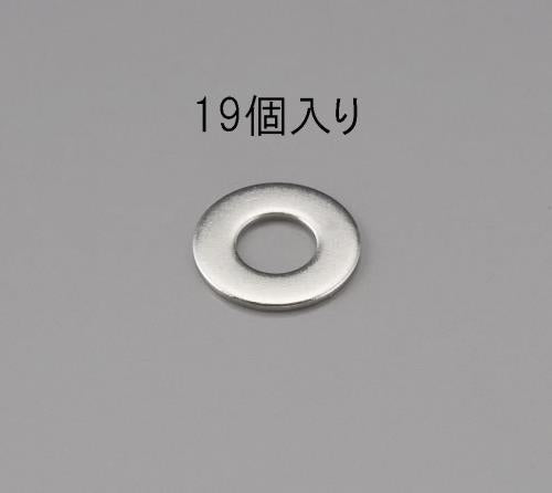 エスコ M 6 平ワッシャー(ステンレス製/19枚) EA949LX-206 ESCO