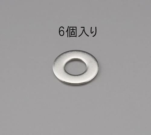 エスコ M12 平ワッシャー(ステンレス製/6枚) EA949LX-212 ESCO