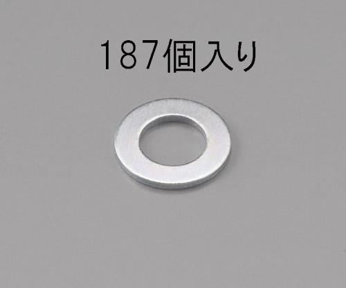 エスコ M 4 [小形]平ワッシャー(三価クロメート/187枚) EA949LX-304 ESCO