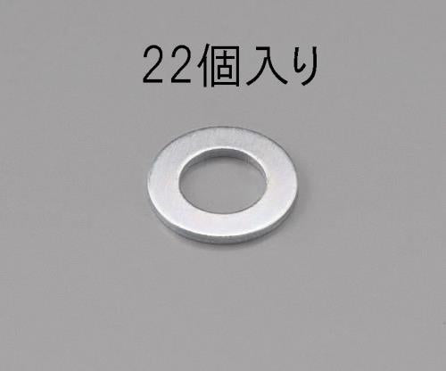 エスコ M12 [小形]平ワッシャー(三価クロメート/22枚) EA949LX-312 ESCO