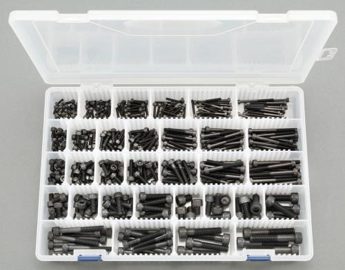 エスコ M3-M8 六角穴付ボルトセット(ステンレス/黒色) EA949MK-1 ESCO