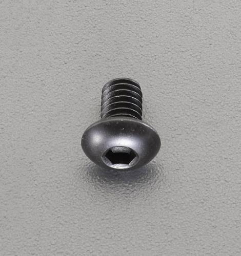 エスコ M 3x 5mm六角穴付ボタンボルト(ステンレス/黒色/4本) EA949MS-305 ESCO