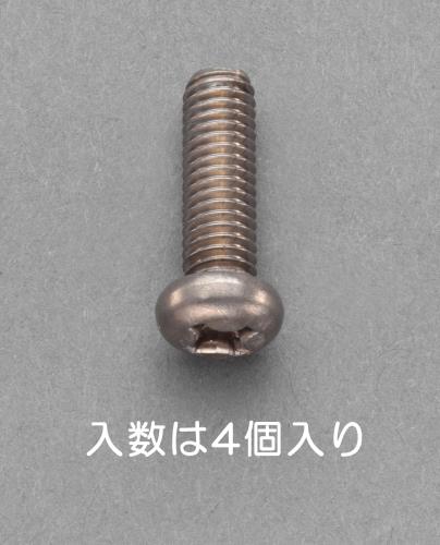 エスコ M5x10mm 鍋頭小ネジ(チタン/4本) EA949NY-510A ESCO