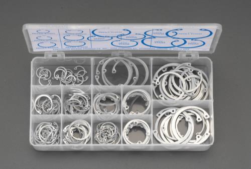 エスコ 1/2-1･3/4 穴用スナップリングセット EA949R-10 ESCO