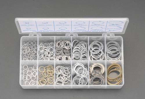 エスコ 1/4-9/16 軸用スナップリングセット EA949R-11 ESCO