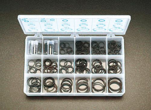 エスコ 6-35mm 軸用スナップリングキット EA949R-3 ESCO