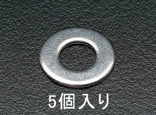 エスコ M24 平ワッシャー(ステンレス製/5個) EA949SE-24 ESCO