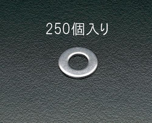 エスコ M 4 平ワッシャー(ステンレス製/250個) EA949SE-4 ESCO