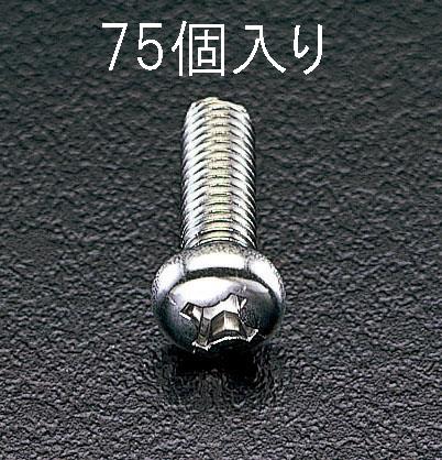 エスコ M4x16mm 鍋頭小ネジ(ステンレス製/75本) EA949SJ-42 ESCO