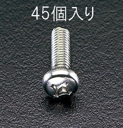 エスコ M4x30mm 鍋頭小ネジ(ステンレス製/45本) EA949SJ-45 ESCO
