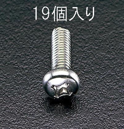 エスコ M6x30mm 鍋頭小ネジ(ステンレス製/19本) EA949SJ-64 ESCO