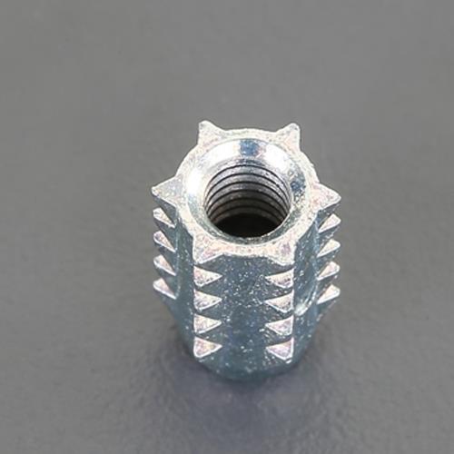 エスコ M 6x 10mm 鬼目ナット(R)(Aタイプ/三価ホワイト/4個) EA949SV-61 ESCO