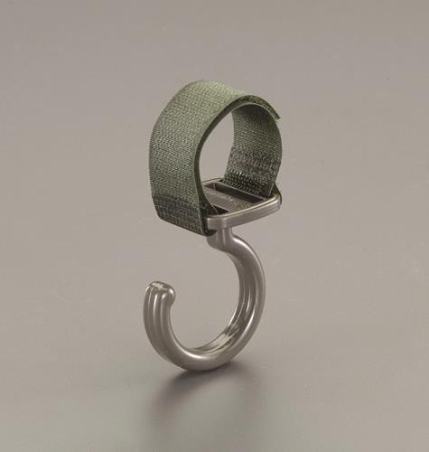 エスコ 15~40mm/25mm ベルト付フック(固定タイプ/OD色) EA951DV-1 ESCO