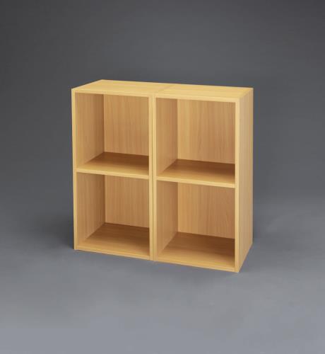 エスコ 370x300x740mm 木製収納棚(連結式/2個) EA954EF-2 ESCO