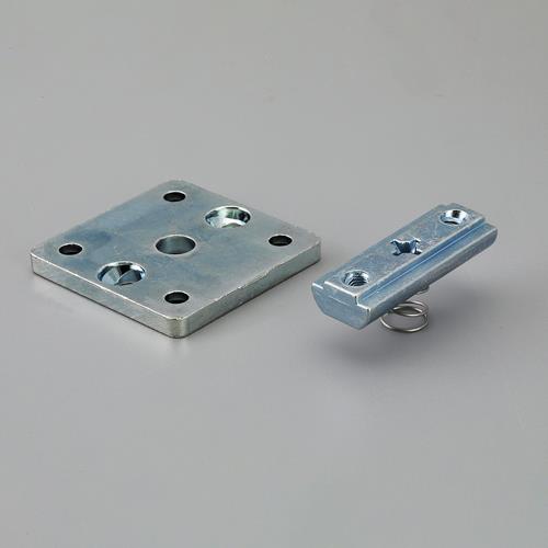 エスコ 40角用 後入レ式ジョイント(プレート+テーパーナット EA976CB-32 ESCO