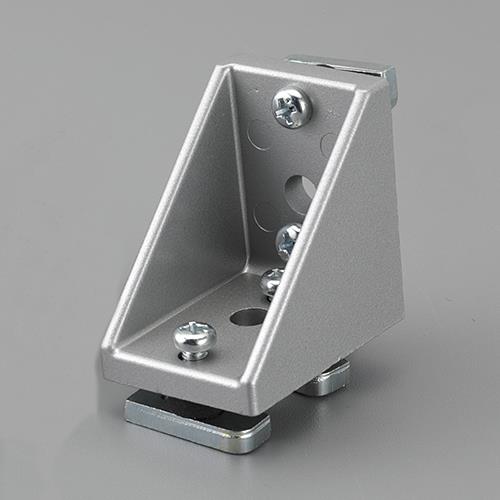 エスコ 40角用 三角ブラケット(シルバー/ローター付) EA976CB-40 ESCO