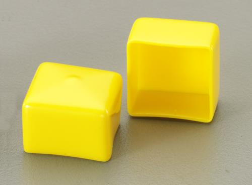 エスコ 90x60mm 角型保護キャップ(イエロー/2個) EA983FN-90Y ESCO