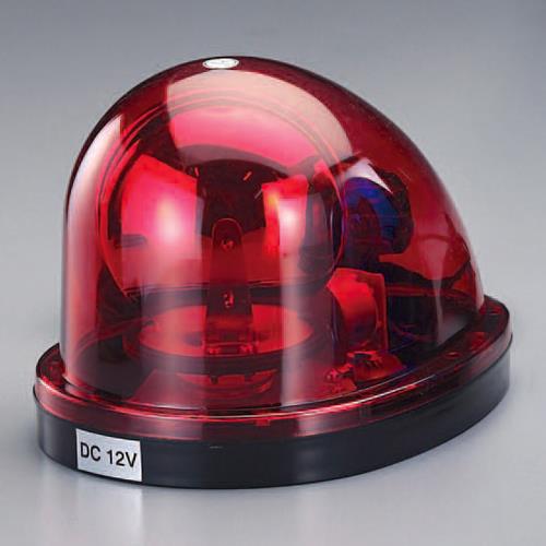 エスコ DC12V/24V 自動車用LED回転灯(赤色) EA983FS-51A ESCO