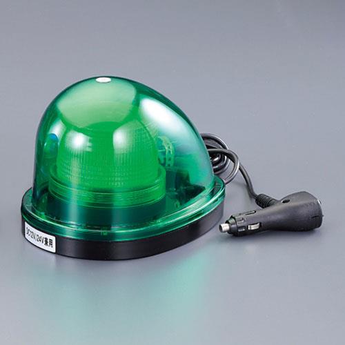 エスコ [DC12V/24V] LED回転･点滅灯(モーターレス/緑色) EA983FS-68 ESCO