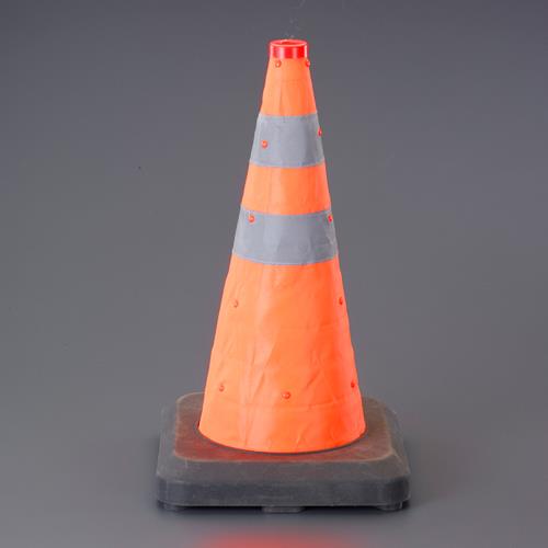 エスコ 300x300x500mm LEDライトコーン(伸縮式/ウエイト付) EA983FT-421 ESCO